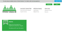 Tablet Screenshot of nykvist-skogs.se